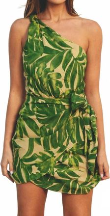 Dress Forum Ibiza Palm Mini Dress In Green