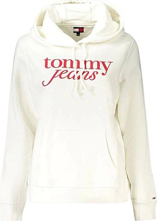 Tommy Jeans Hoodies, female, White, Size: XS Felpa