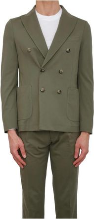 Circolo 1901 Giacca Verde - Heren - Blazers - Groen - L - Katoen - Jassen