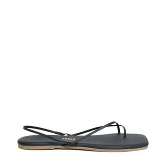 Tkees Square Toe Millie Sandal - Dames - Sandalen - Zwart - 41 EU - Leer - Schoenen