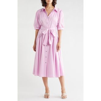 DKNY Drop Waist Midi Dress in Pink Lavendar at Nordstrom Rack, Size 4