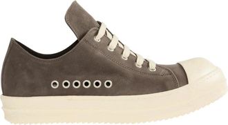 Rick Owens Extreme Low Sneaks - Heren - Sneakers - Grijs - 41 EU - Leer - Schoenen