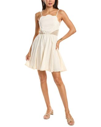 Fate Fate Sleeveless Linen-Blend Mini dress