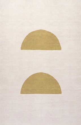 Jonathan Y Designs Luola Minimalist Geometric Machine-Washable Area Rug in Cream/moss at Nordstrom, Size 2Ft 0In X 8Ft 0In