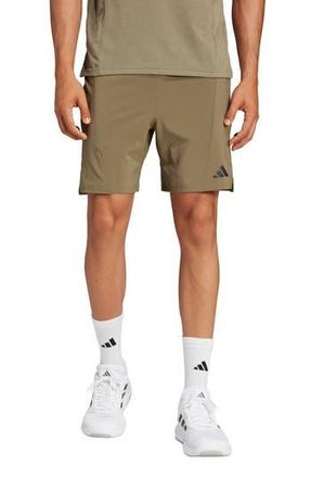 adidas Designed for Training 7-Inch Shorts in Olive Strata at Nordstrom Rack, Size X-Large S