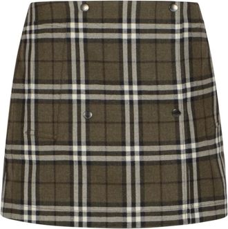 Burberry Mujer, Faldas, Verde, Talla: 2XS