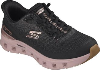 Skechers Arch Fit Glide-Step Pro Golden Pace Dames Zwart/Rozegoud Sneakers
