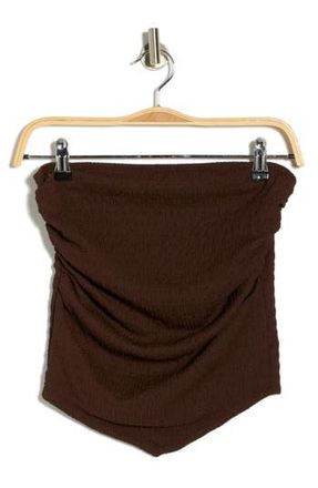 Vigoss Ruched Tube Top in Chocolate at Nordstrom Rack, Size X-Large