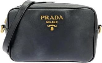 Prada Pre-owned Grace LUX Schoudertas - Dames - Vintage Schoudertas - Zwart - ONE Size - Leer - Vintage