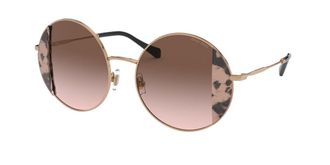 Miu Miu MU57VS 07D0A6 Womens Sunglasses Rose-Gold Size 49