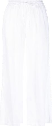 P.A.R.O.S.H. wide-leg linen trousers - women - Linen/Flax - S - White