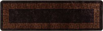 vidaXL Pasillo De Alfombra Marsa Negro 100 X 300 Cm Poli&eacute;ster Y Pvc Vidaxl
