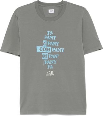 C.P. Company T-shirt con logo - Grigio