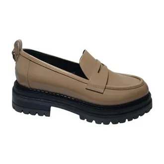 Sergio Rossi Schoenen, Dames, Grijs, 37 EU, Leer, mocassini Pelle