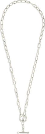 Sterling Forever Ledger Paper Clip Chain Toggle Necklace in Silver at Nordstrom