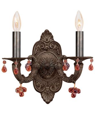 Crystorama 2-Light Paris Market Sconce
