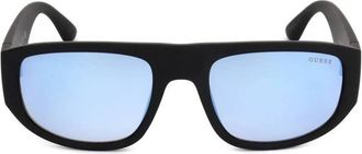 Guess Smoke Mirror Rectangular Mens Sunglasses GF5107 02C 54