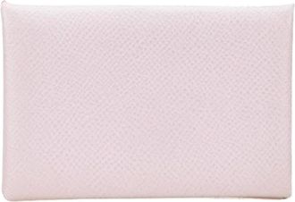 Hermès Pre-owned Wallets, female, Pink, Size: ONE SIZE Pre-owned Leather Wallet