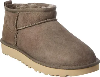 UGG Ugg Classic Ultra Mini Suede & Shearling Boot