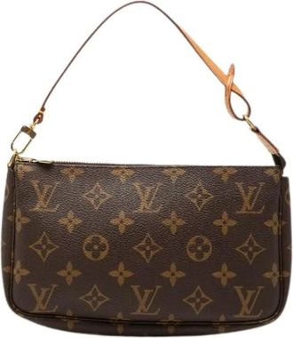 Louis Vuitton Pre-owned Shoulder Bags, female, Brown, Size: ONE SIZE Pre-owned Monogram Pouch