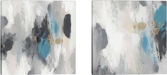 iCanvas Icanvas Gray Days Diptych Canvas Set By Pi Studio