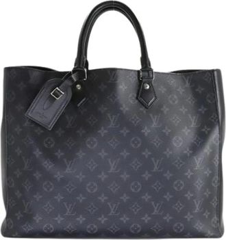 Louis Vuitton Pre-owned Tote Bags, female, Black, Size: ONE SIZE Pre-owned Monogram Eclipse Tote Bag