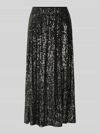 Street One Midirock mit Paillettenbesatz in Anthrazit, Größe 36