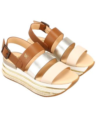 Hogan Paneled Platform Sandal