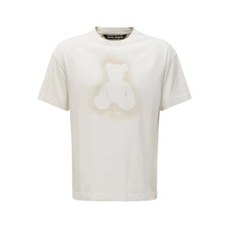 Palm Angels T-Shirts, male, White, Size: 2XL T-shirt