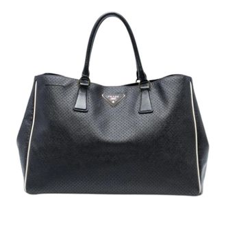Prada Pre-owned Handbags, female, Black, Size: ONE SIZE Pre-owned Galleria Tote