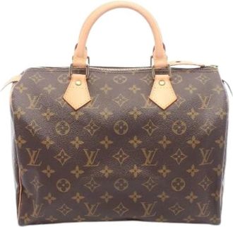 Louis Vuitton Pre-owned Speedy 30 Monogram Handtas - Dames - Vintage Handtas - Bruin - ONE Size - Leer - Vintage