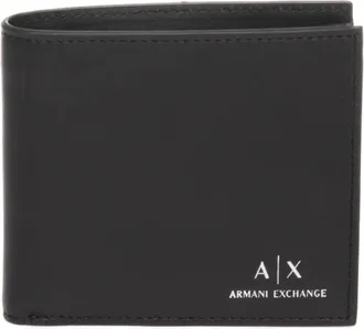 A|X Armani Exchange Accessoires, Heren, Zwart, ONE Size, Leer, Logo Portemonnee