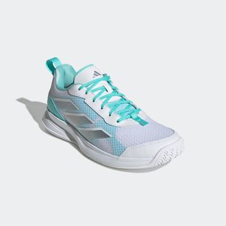 adidas Tennisschuh ADIDAS PERFORMANCE AVAFLASH LOW, Gr. 38,5, silber (cloud wei&szlig;, silber metallic, flash aqua), Synthetik, Textil, Schuhe Tennisschuh, geeign
