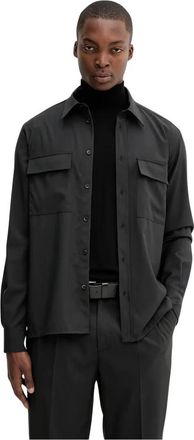 Barena Camicia Den - Heren - Zomerjassen - Zwart - M - Wol - Jassen