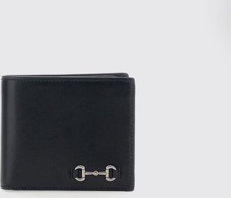 Gucci Portafoglio Horsebit in pelle di vitello liscia con tasca per banconote