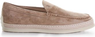 Tod's Round Toe Slip-on Loafers