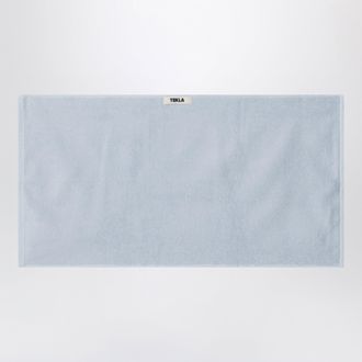 Tekla Striped light blue bath towel 50x90 cm