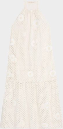 Marie Oliver Adley Eyelet-Embroidered Cotton Maxi Dress