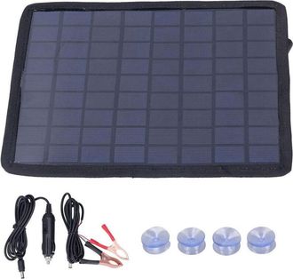 Trade Shop Trade Shop - Caricabatteria Da Pannello Solare Da 6w 18v Da Auto Portatile Da 12v Ricarica