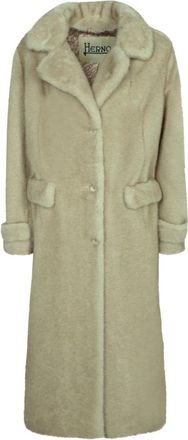 Herno Single-Breasted Coats - Dames - Mantel - Wit - M - Jassen
