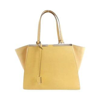 Fendi Pre-owned Handbags, female, Beige, Size: ONE SIZE Pre-owned 3Jours Handbag