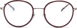 Gucci round-frame glasses - Brown