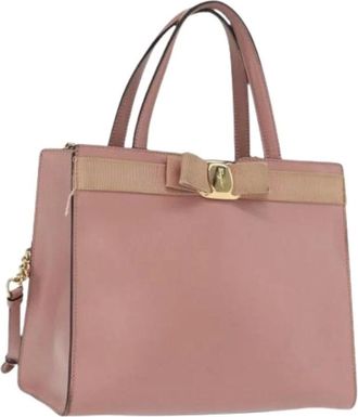 Ferragamo Pre-owned Handbags, female, Pink, Size: ONE SIZE Pre-owned Handbag