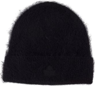 Isabel Marant Peeta Beanie - Dames - Hoeden - Zwart - ONE Size - Wol - Accessoires