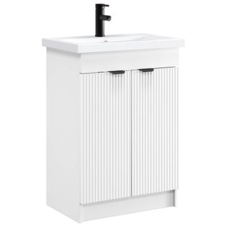 vidaXL Juego De Muebles De Ba&ntilde;o Blanco 78,5 X 37,5 X 81 Cm Vidaxl