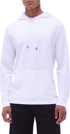 Bugatchi Slim Fit Hoodie in White at Nordstrom, Size X-Large