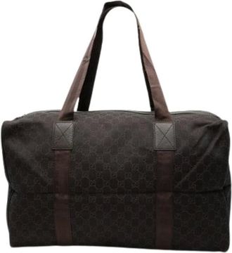 Gucci Pre-owned Weekend Bags, female, Brown, Size: ONE SIZE Pre-owned Duffle Bag