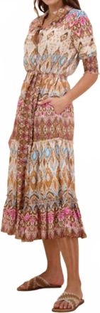 Rubyyaya Mumbai Maxi Dress In Fawn