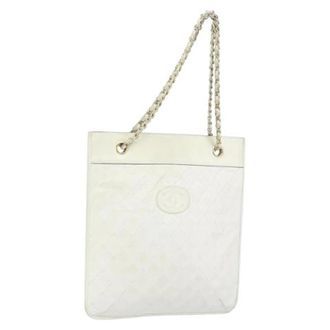 Chanel Pre-owned Tote Bags, female, White, Size: ONE SIZE Pre-owned Vintage Tote Bag