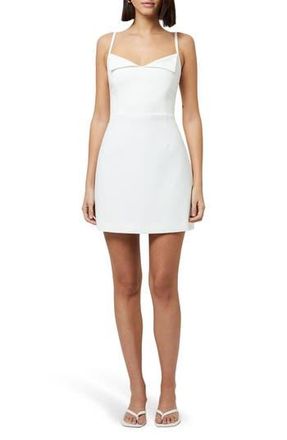 French Connection Whisper Foldover Minidress in Summer White at Nordstrom Rack, Size 12